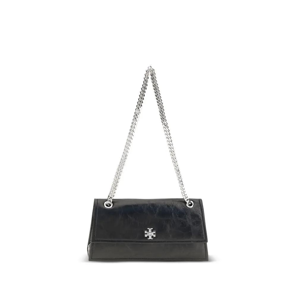 Tory Burch Black Suede Leather Shoulder Bag