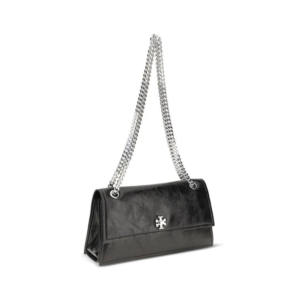 Tory Burch Black Suede Leather Shoulder Bag