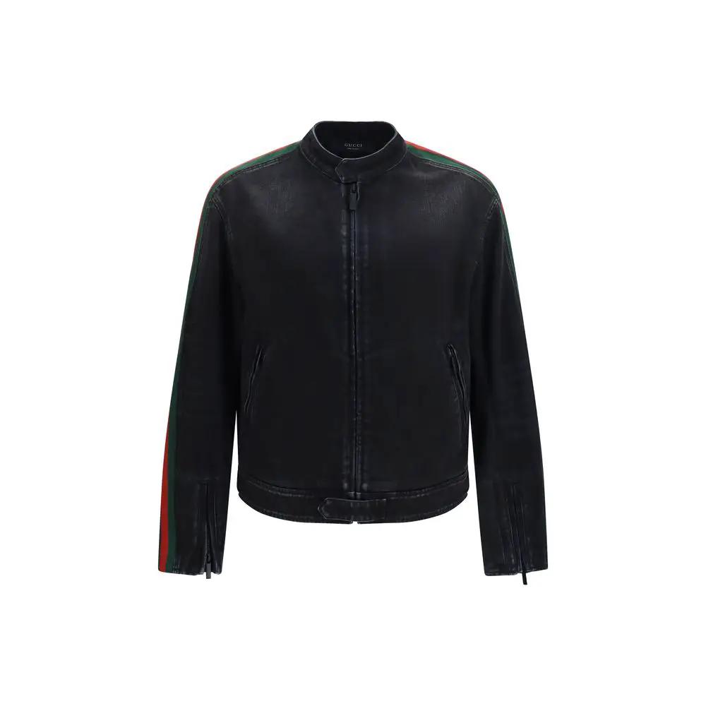 Gucci Black Cotton Biker Jacket