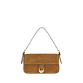 Staud Brown Calf Leather Bos Taurus Shoulder Bag