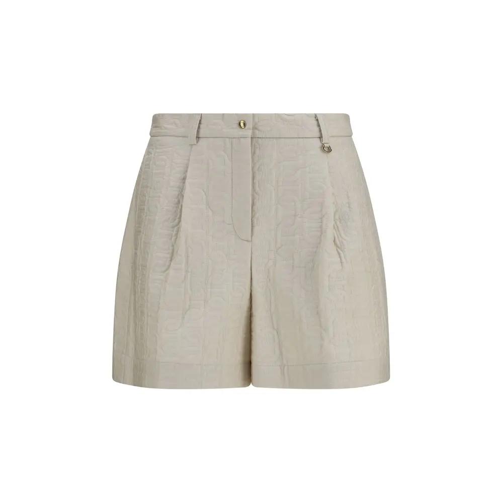 Moncler Beige Polyamide Bermuda Shorts