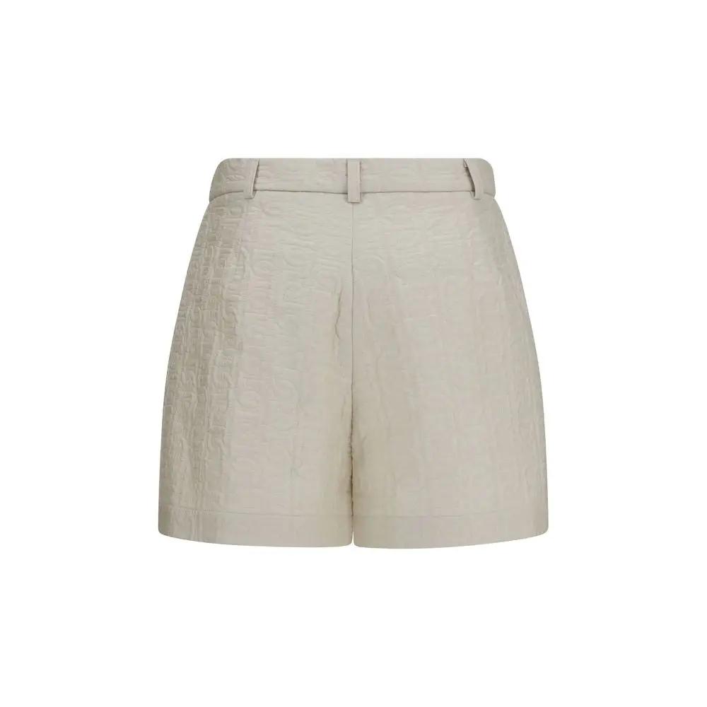Moncler Beige Polyamide Bermuda Shorts