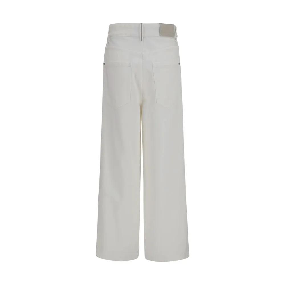 Brunello Cucinelli Brunello Cucinelli Beige Cotton Jeans Denim