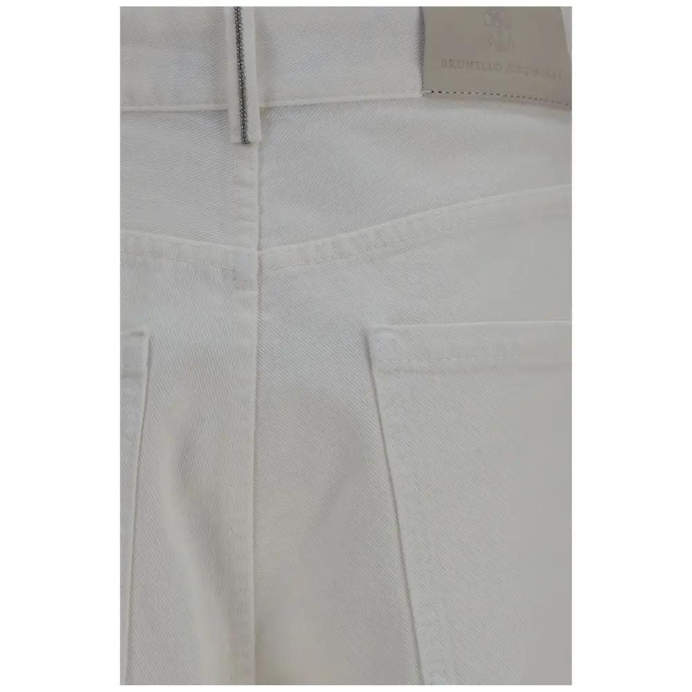 Brunello Cucinelli Brunello Cucinelli Beige Cotton Jeans Denim