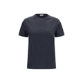 T-shirt en coton gris Brunello Cucinelli