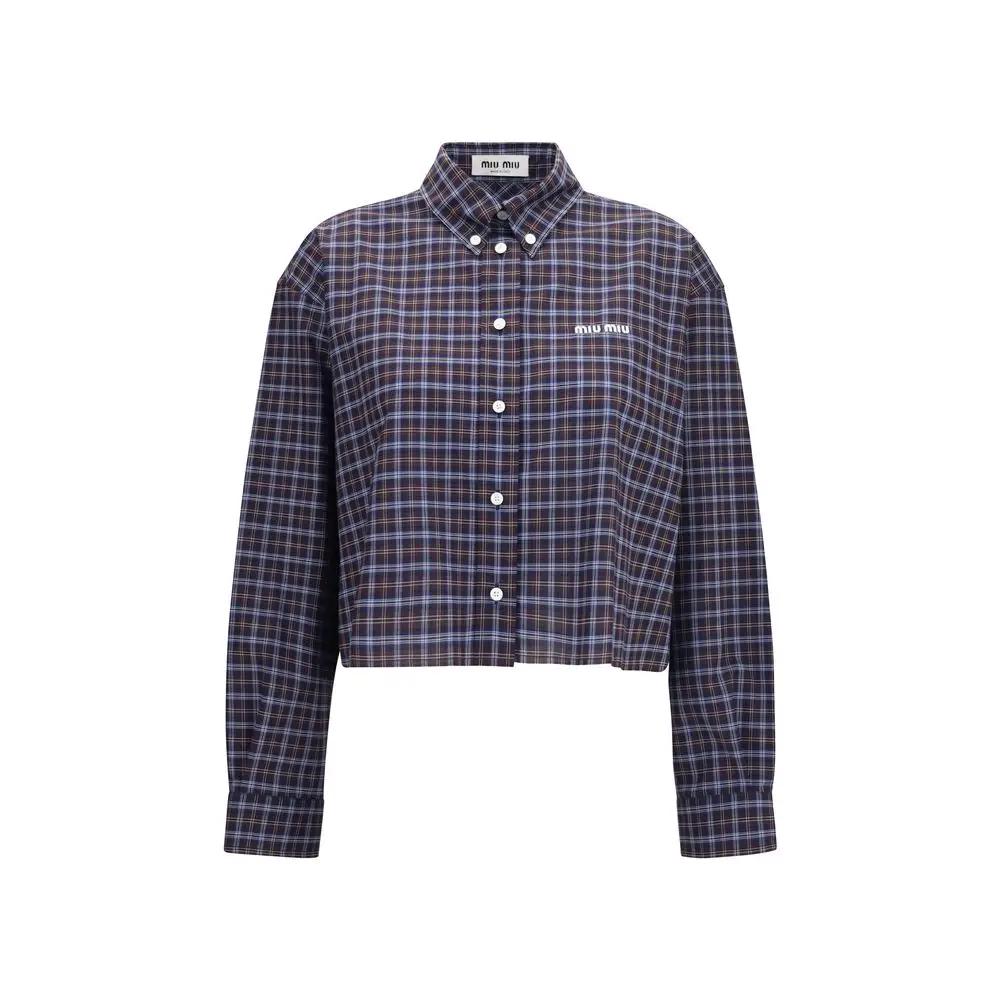 Miu Miu Multicolor Cotton Pattern Shirt