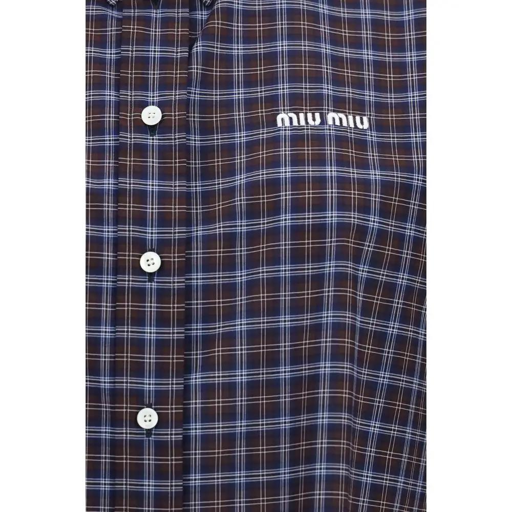 Miu Miu Multicolor Cotton Pattern Shirt