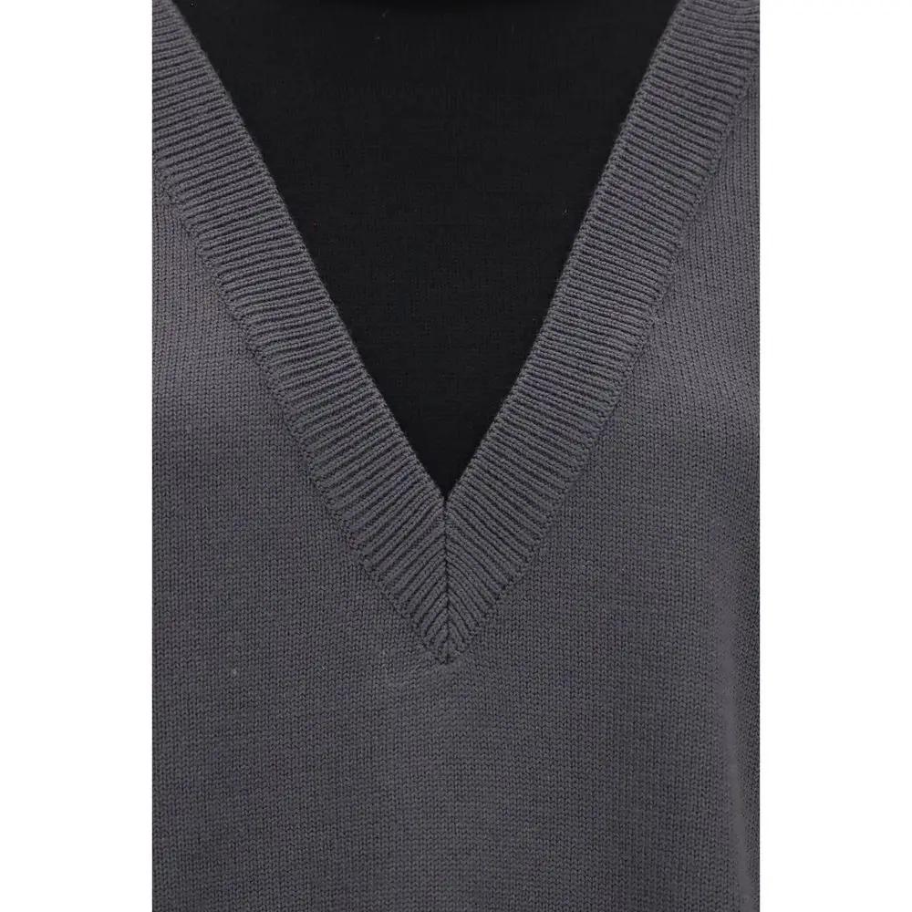 MM6 Pull en laine noire Oves Aries