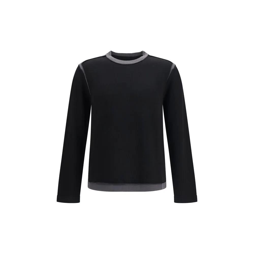 MM6 Black Wool Oves Aries Sweatshirt