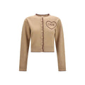 Chloé Beige Wool Oves Aries Cardigan