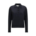 Loulou De Saison Black Cashmere Polo Shirt