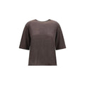 Loulou De Saison Brown Cashmere T-Shirt