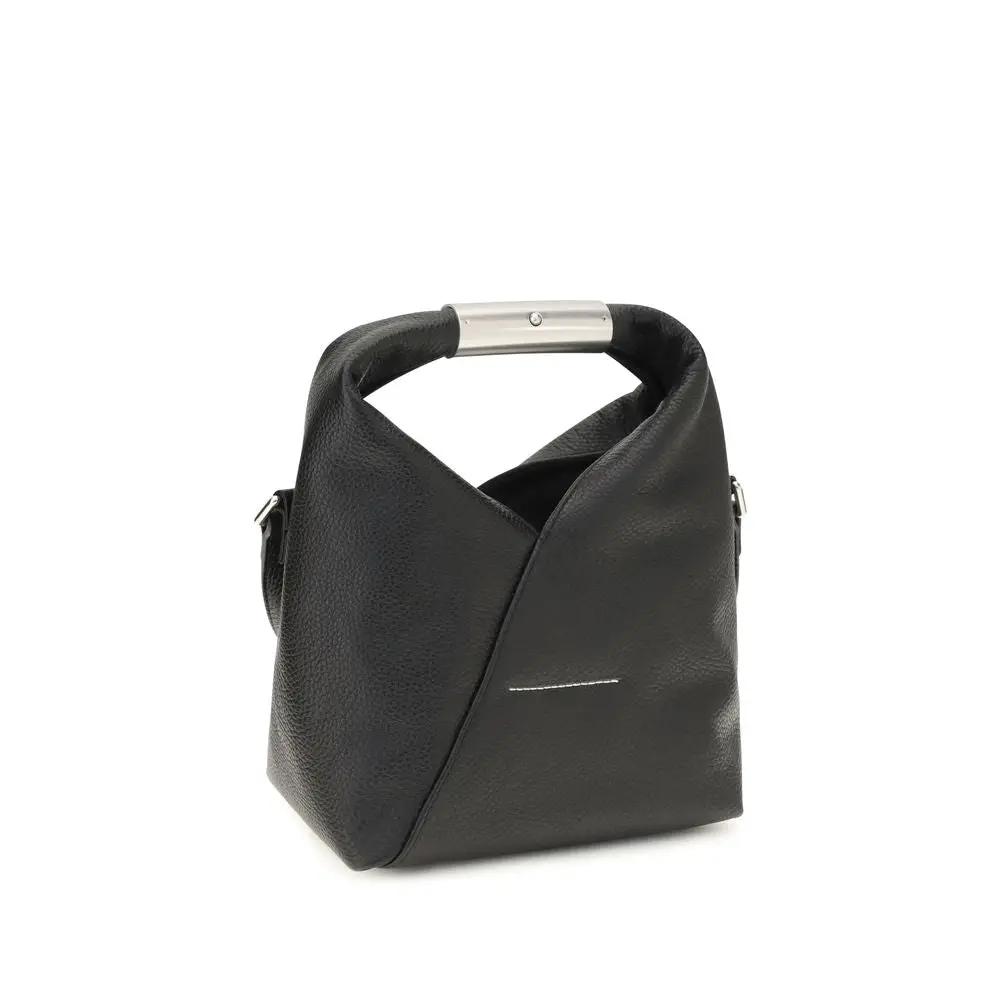Sac bandoulière MM6 Bos Taurus en cuir de veau noir