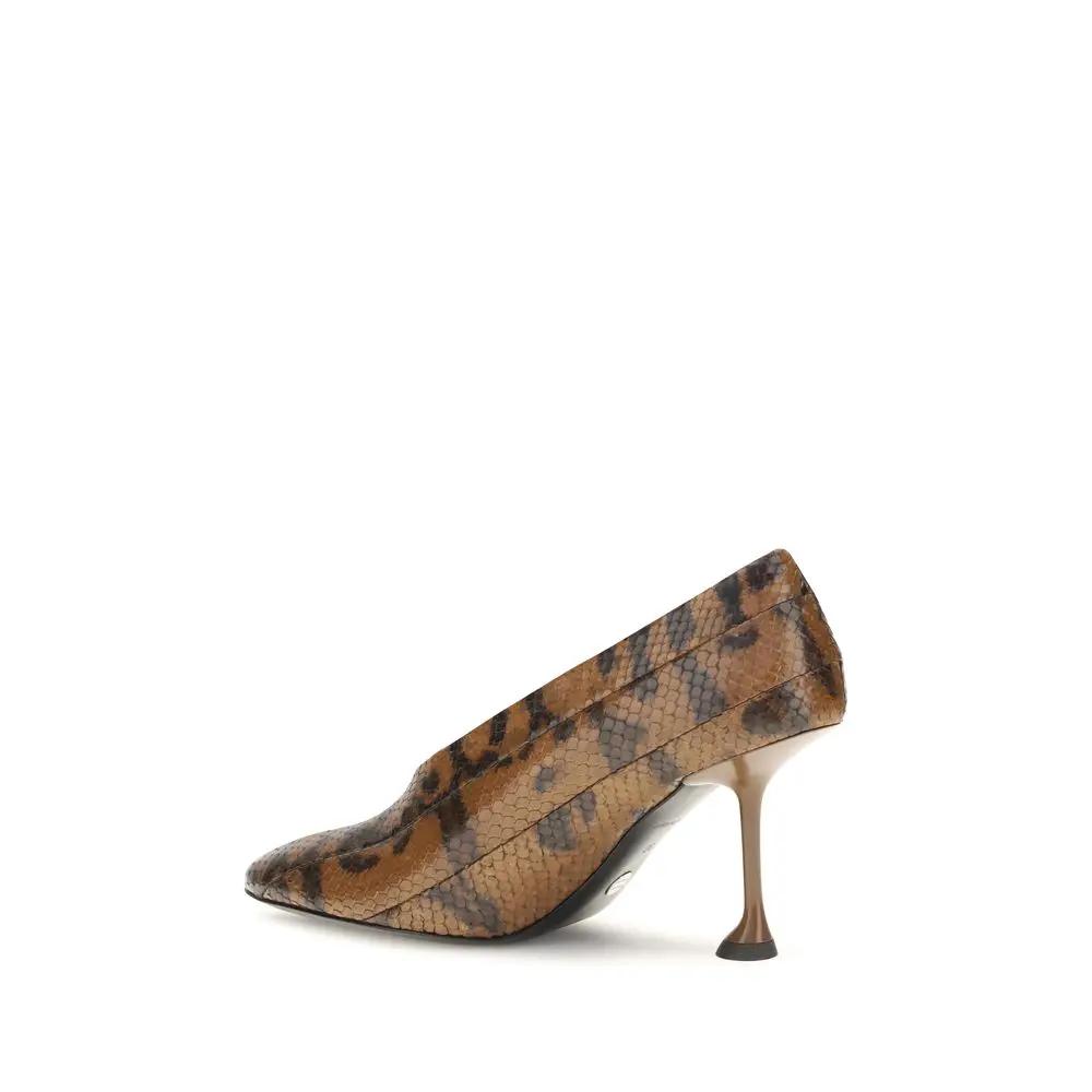 Proenza Schouler Brown Calf Leather Bos Taurus High Heel Pumps