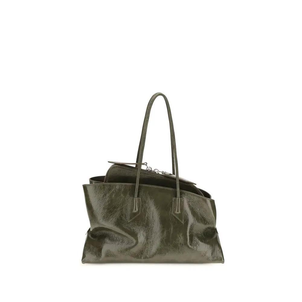 Sac bandoulière Attico Bos Taurus en cuir de veau bicolore