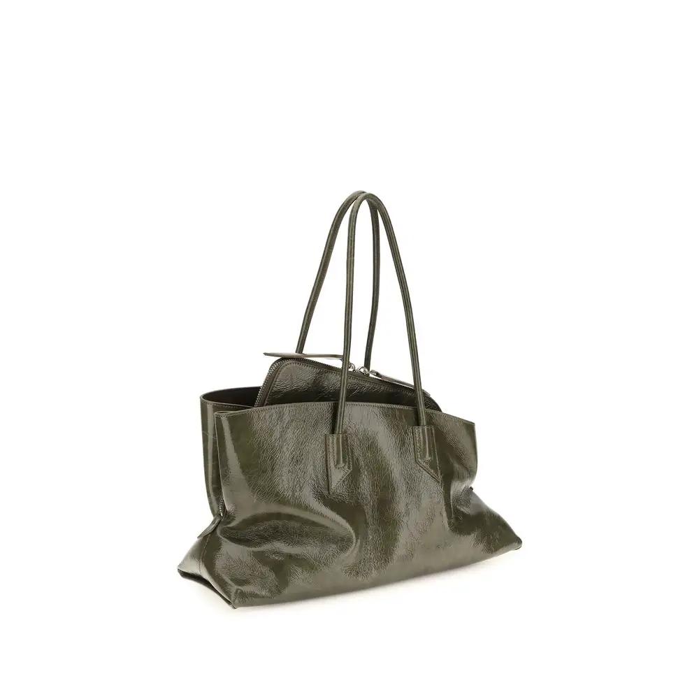 Sac bandoulière Attico Bos Taurus en cuir de veau bicolore