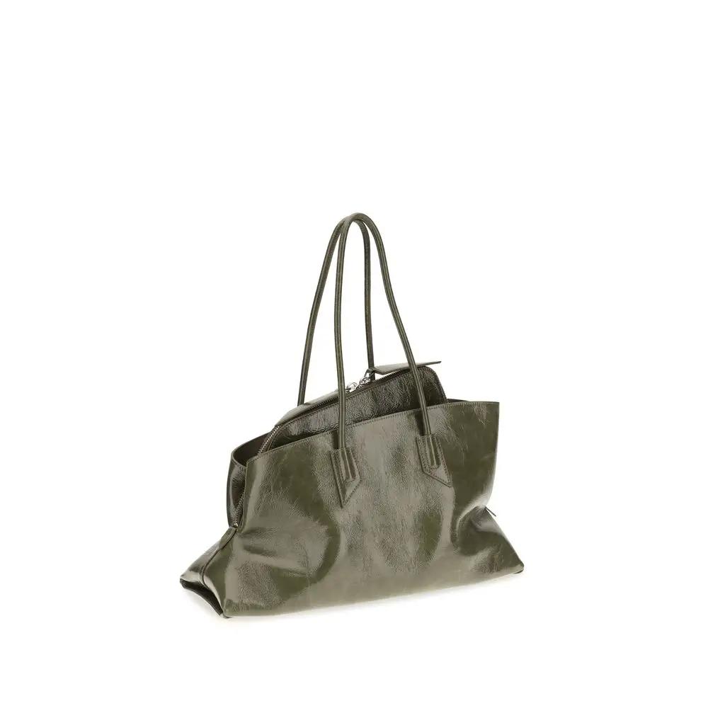 Sac bandoulière Attico Bos Taurus en cuir de veau bicolore