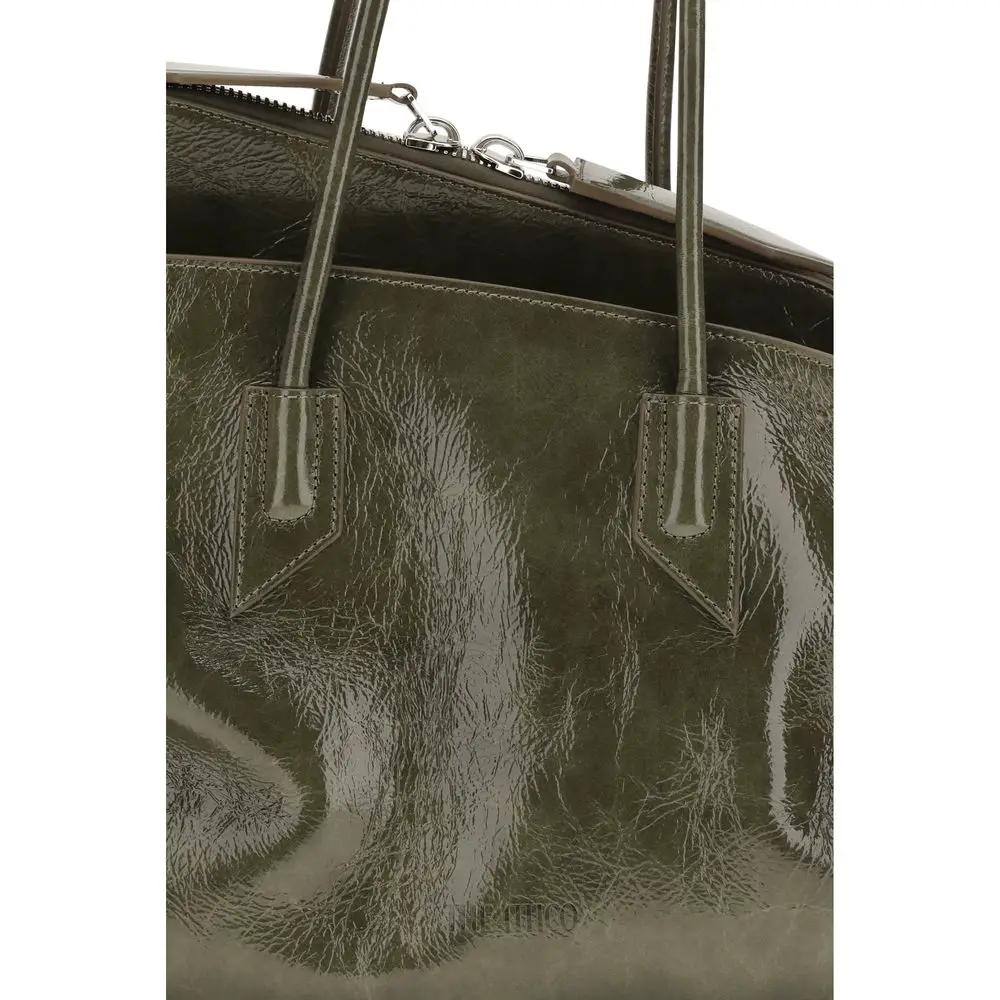 Sac bandoulière Attico Bos Taurus en cuir de veau bicolore