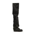 The Attico Black Polyurethane Over The Knee