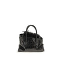 The Attico Black Calf Leather Bos Taurus Handbag
