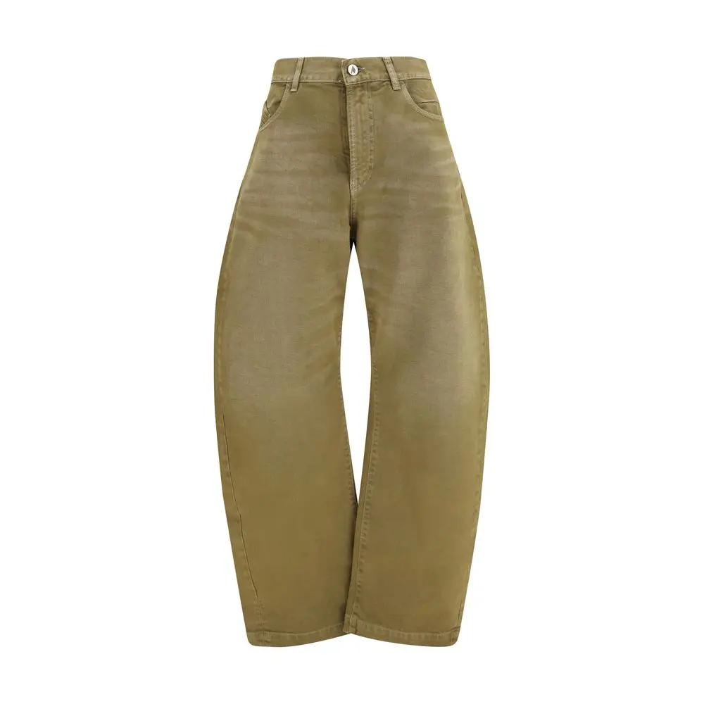 The Attico Brown Cotton Jeans Denim