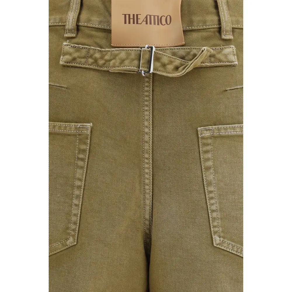 The Attico Brown Cotton Jeans Denim