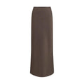 Loulou De Saison Brown Silk Long Skirt