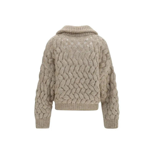 Brunello Cucinelli Beige Wool Oves Aries Cardigan