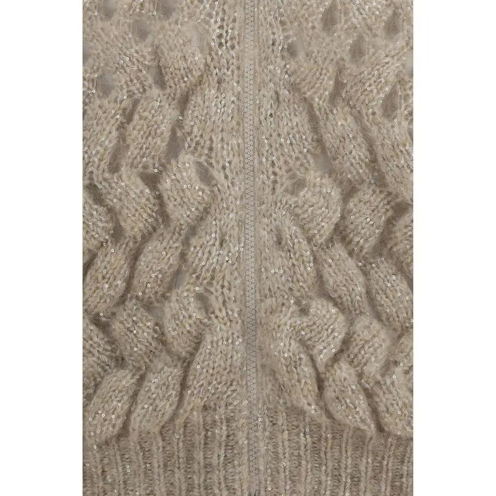 Brunello Cucinelli Beige Wool Oves Aries Cardigan