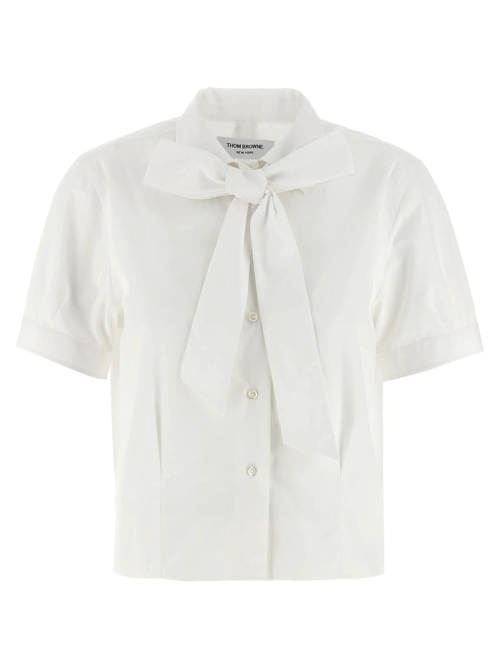 Thom Browne White Cotton Blouse