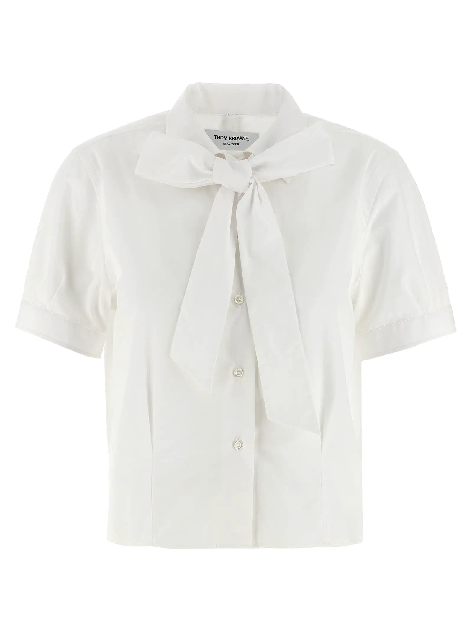 Thom Browne White Cotton Blouse