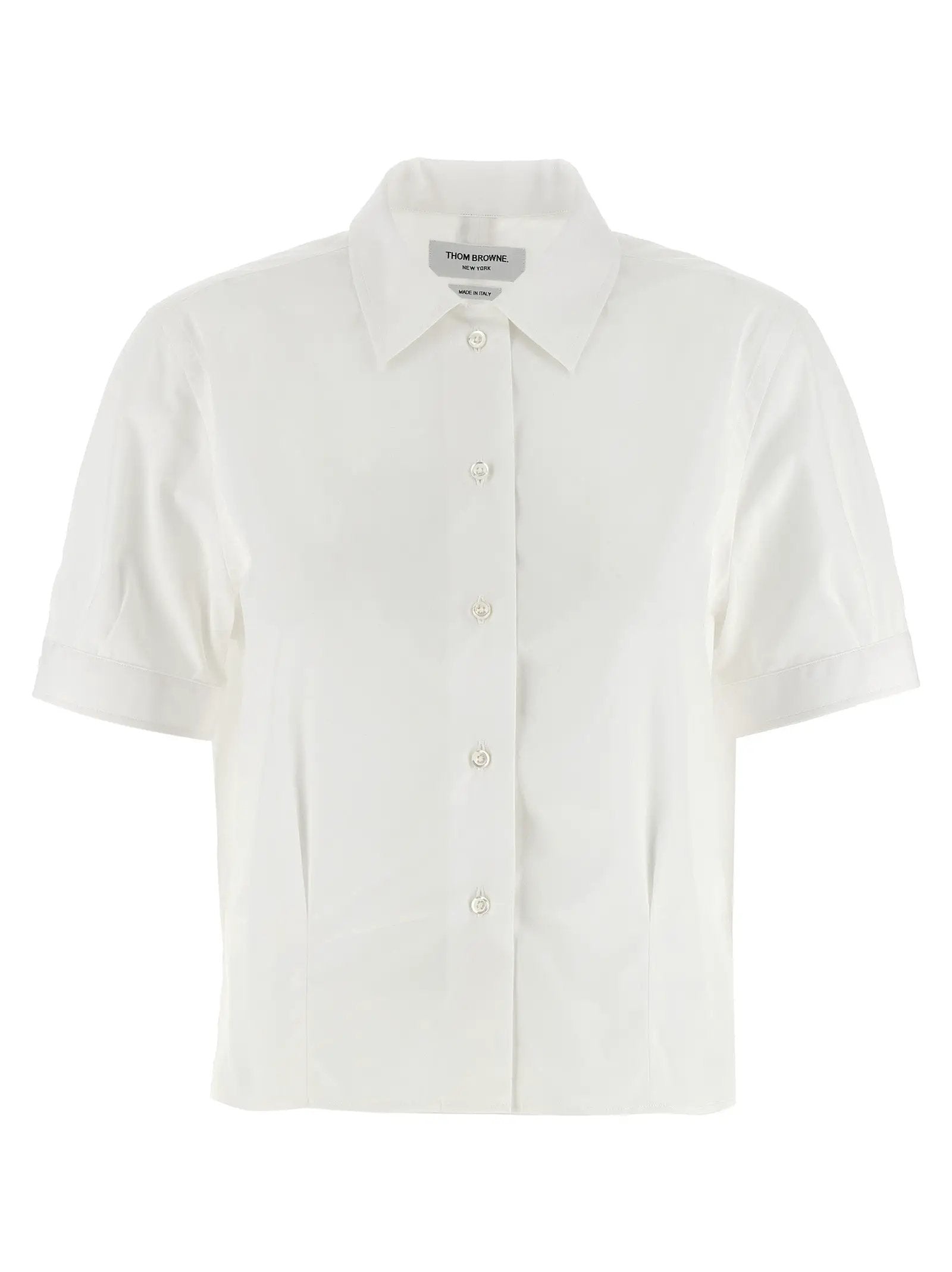 Thom Browne White Cotton Blouse
