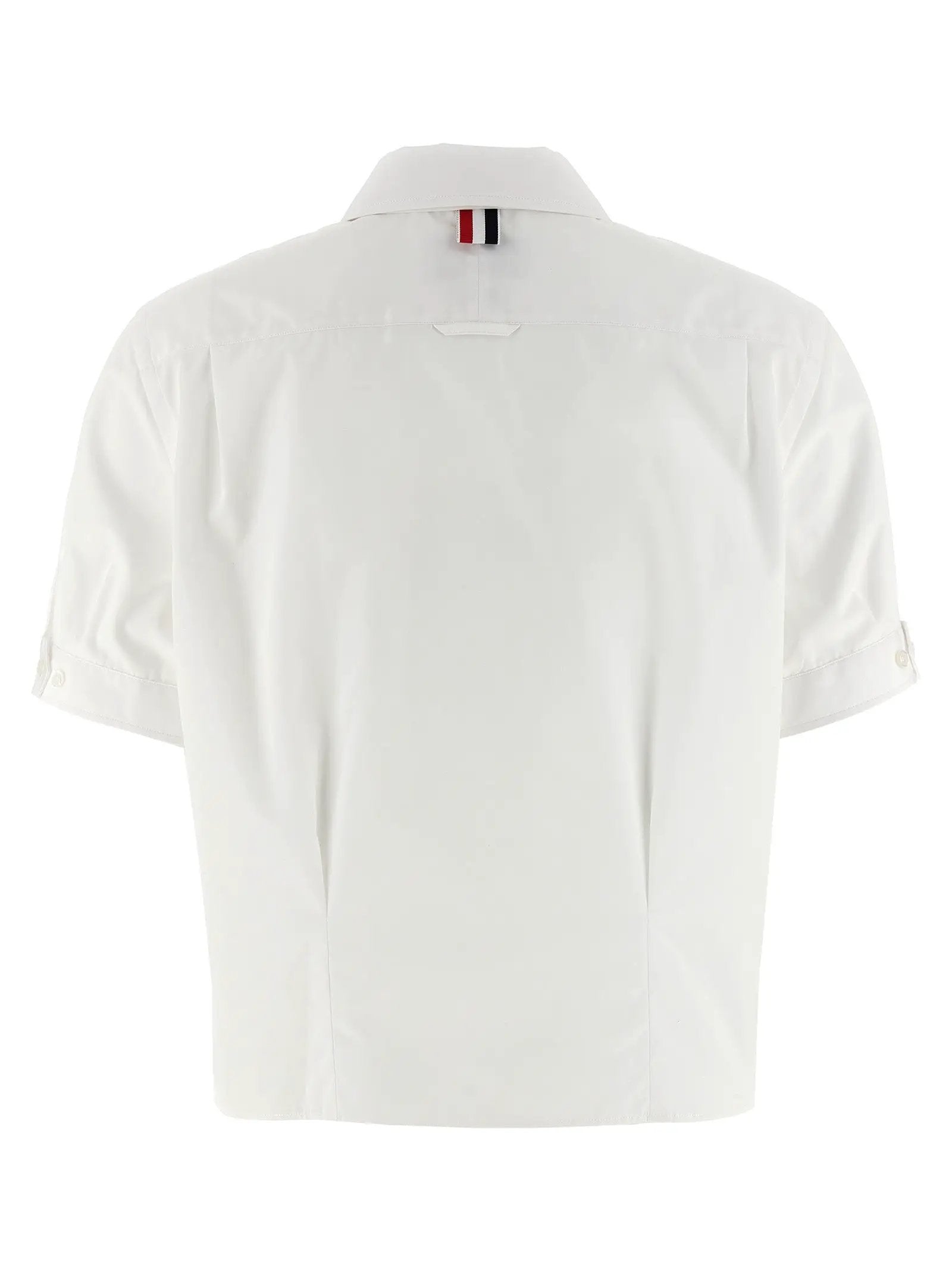 Thom Browne White Cotton Blouse