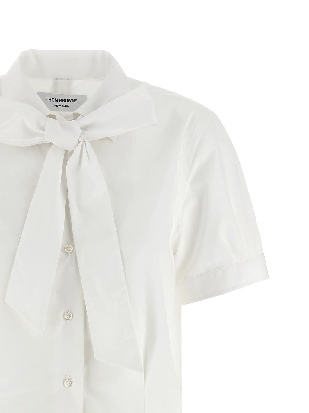 Thom Browne White Cotton Blouse