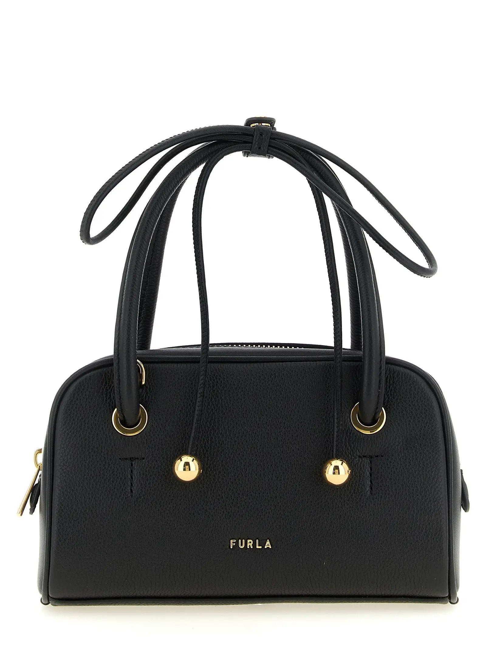 Furla Black Calfskin Handbag