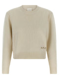 A.P.C. White Wool Cardigan