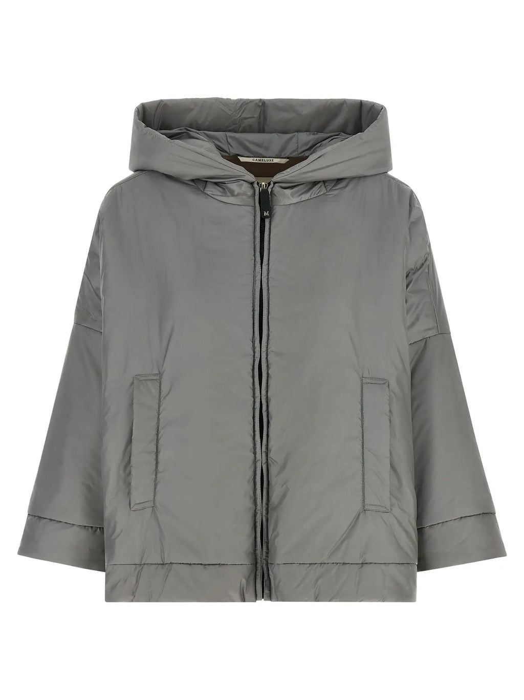 Max Mara Gray Polyester Shell Jacket