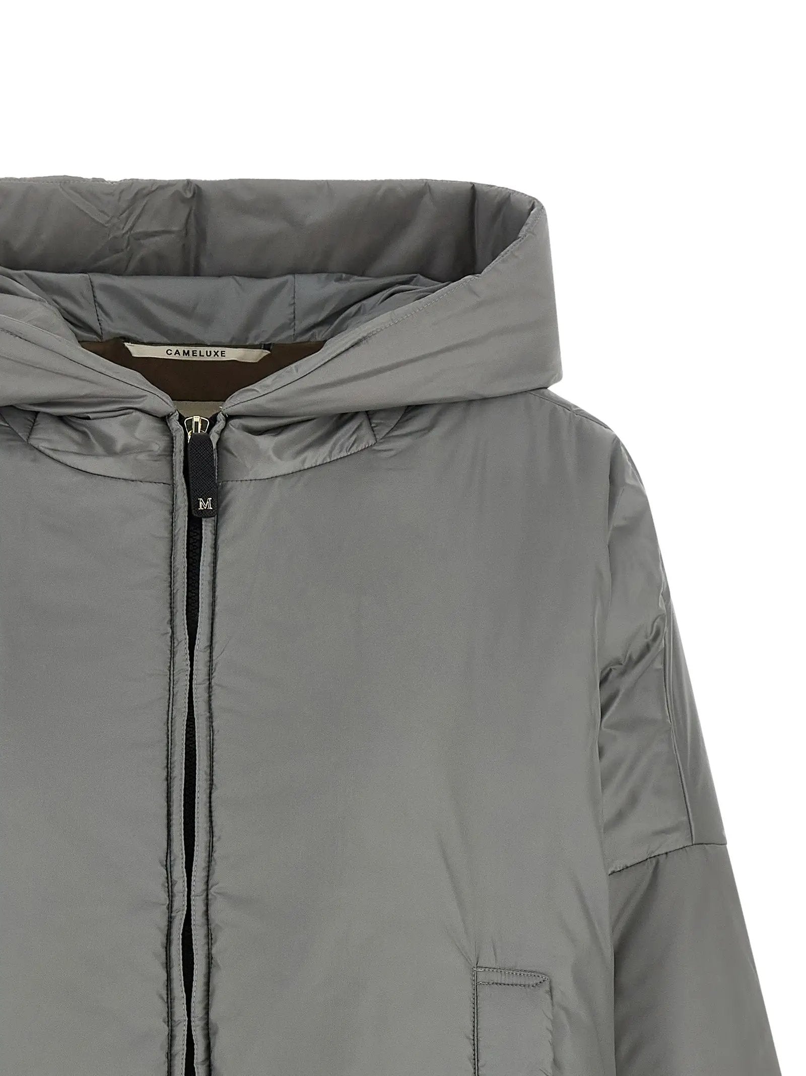 Max Mara Gray Polyester Shell Jacket