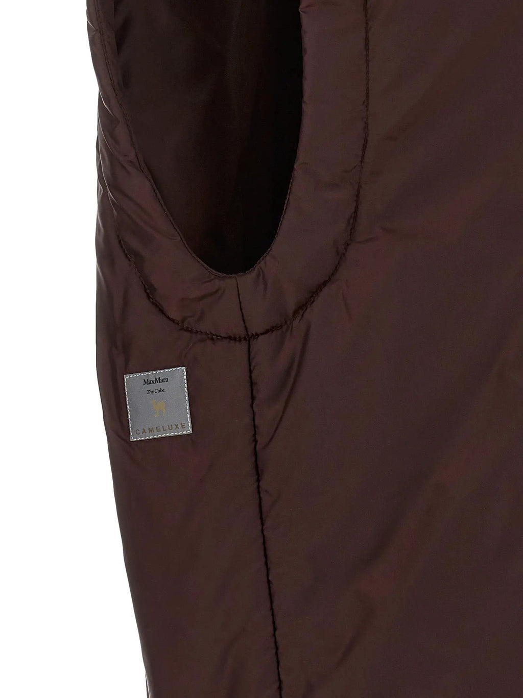 Max Mara Bordeaux Polyester Sleeveless Jacket
