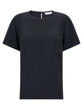Max Mara Black Silk Blouse