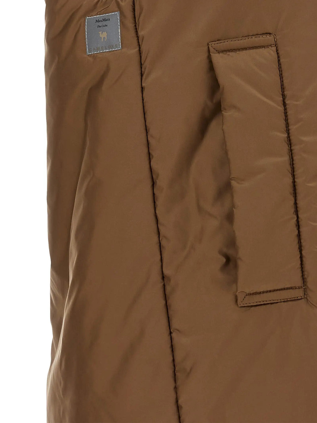 Max Mara Brown Polyester Sleeveless Jacket