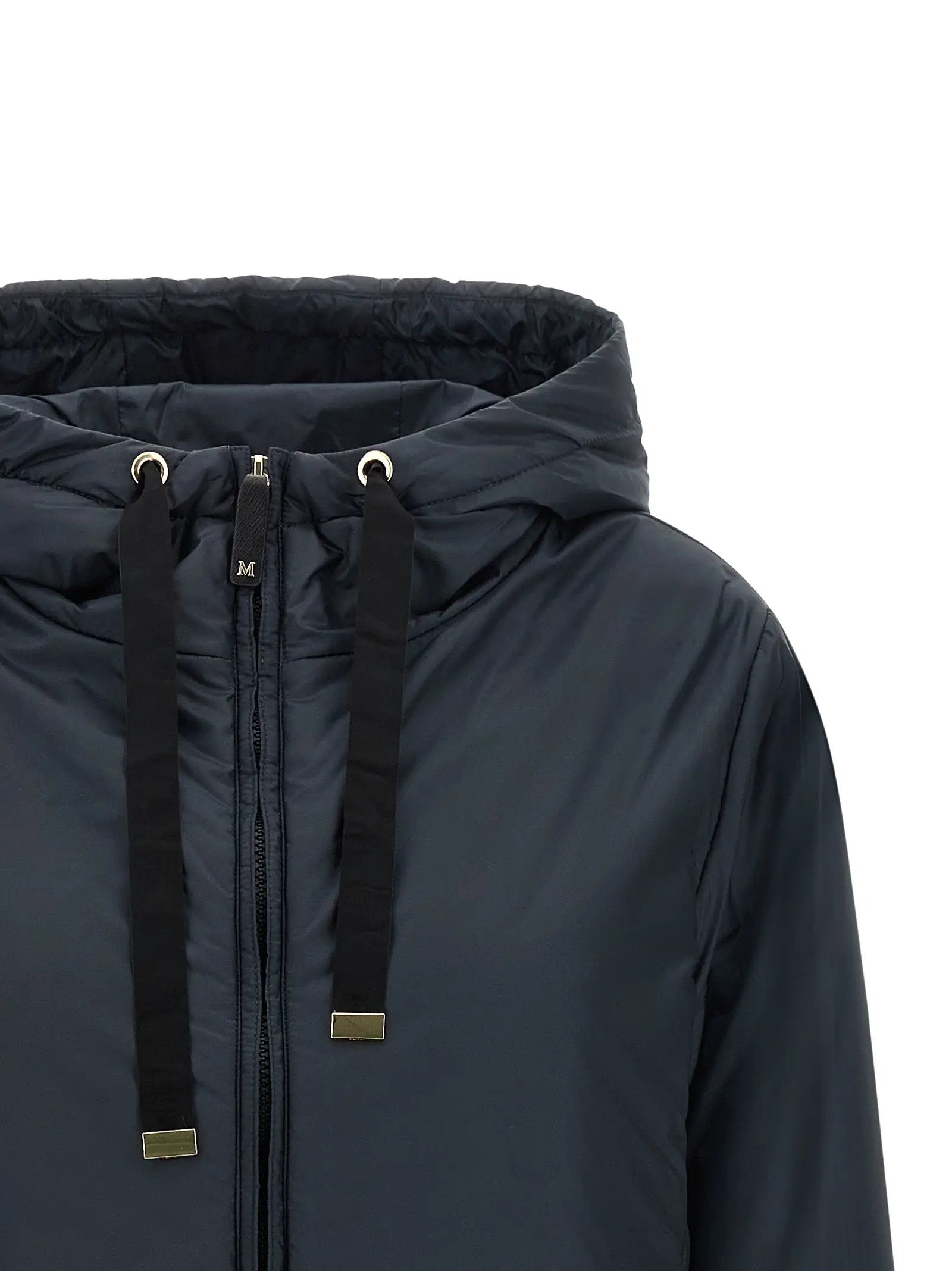 Max Mara Blue Polyester Shell Jacket