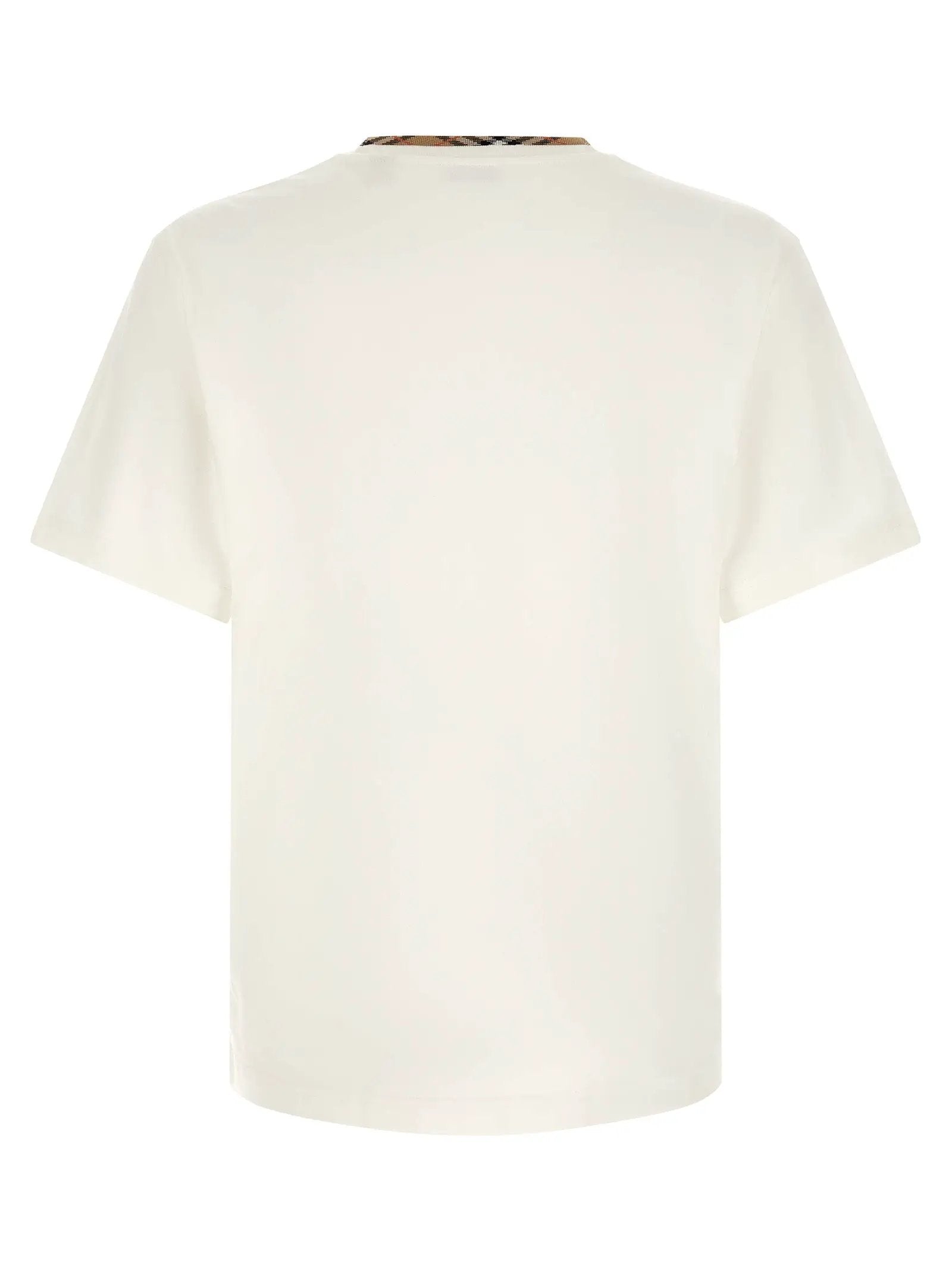 Burberry White Cotton T-Shirt