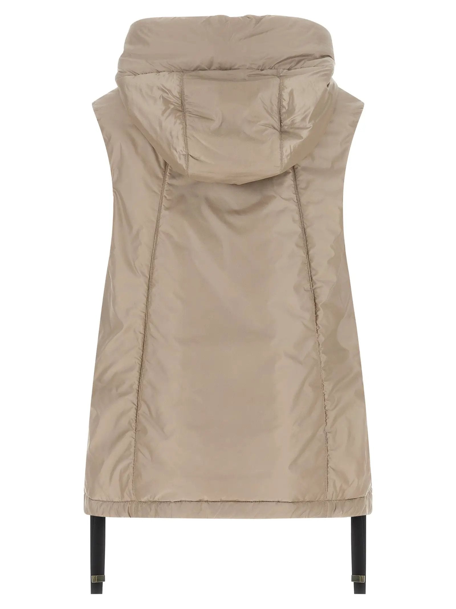 Max Mara Beige Polyester Sleeveless Jacket