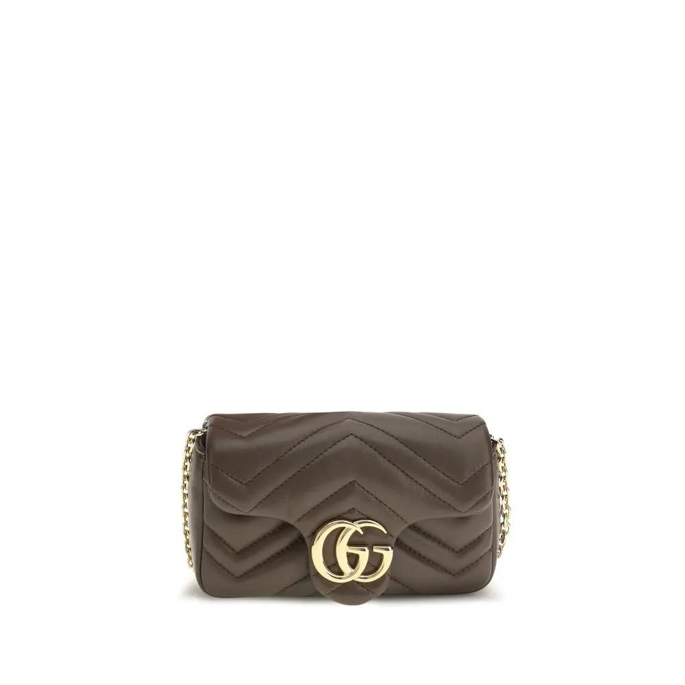 Gucci Brown Calf Leather Bos Taurus Handbag
