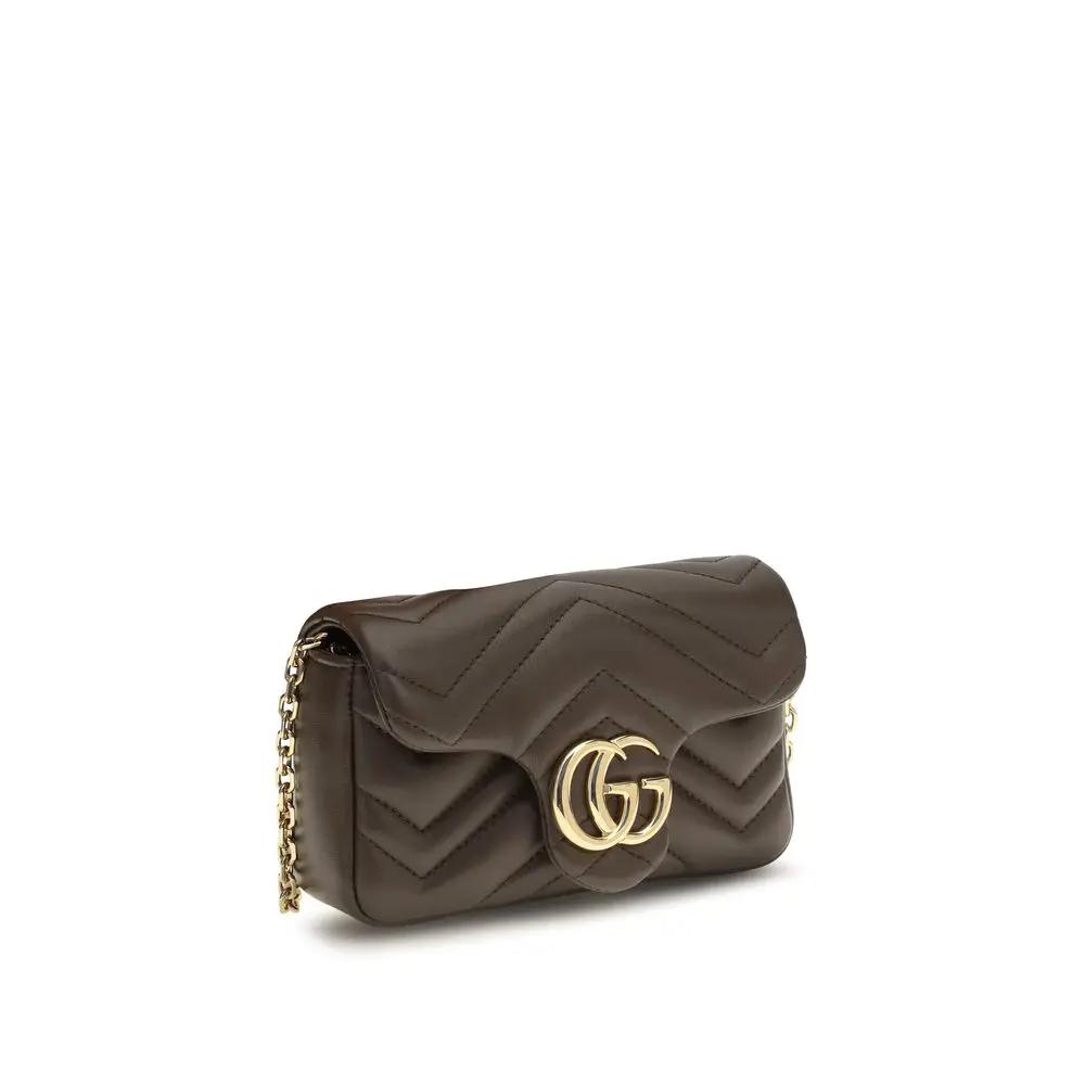 Gucci Brown Calf Leather Bos Taurus Handbag