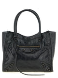 Balenciaga Black Lamb Leather Tote Bag