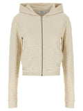 Off-White Beige Cotton Sweatshirt