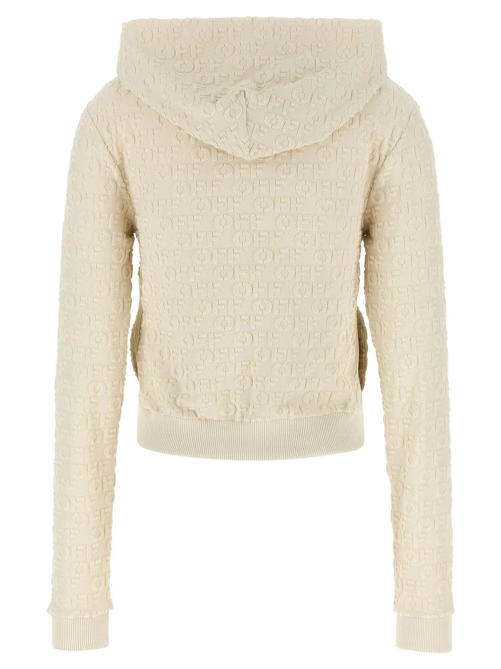 Off-White Beige Cotton Sweatshirt