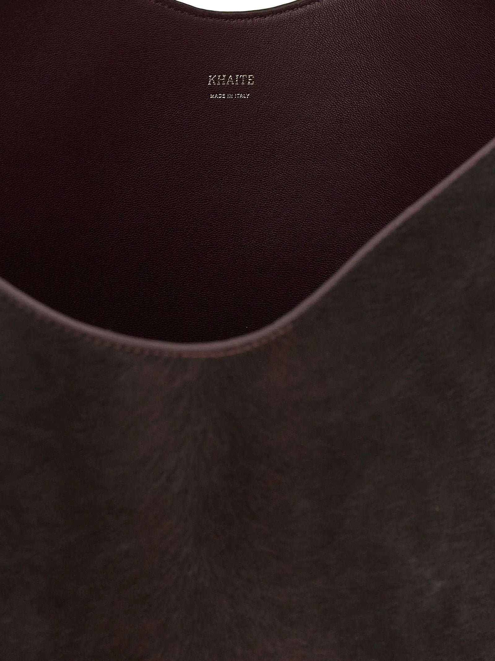 Khaite Bordeaux Calfskin Tote Bag